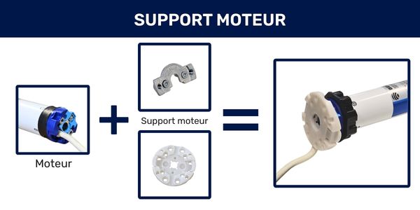 Support moteur Becker pour volet roulant